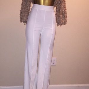 Fashion Nova Victoria high waisted white pants